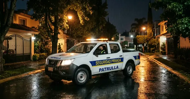 Unidad de seguridad privada preparada para un traslado