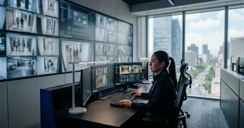 Sistema de seguridad integrado en las instalaciones de una empresa