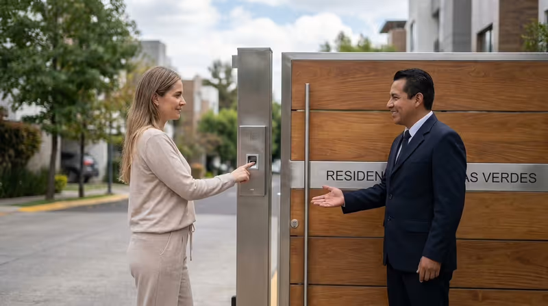 Registro de acceso en un área restringida